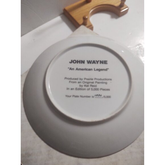 American Legend Collector Plate John Wayne by Kel Reid 8 1/2" - Picture 7 of 8